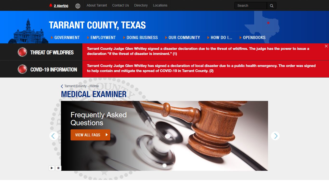 Medical Examiner - Tarrant County TX